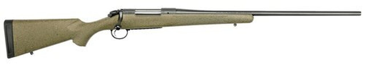 Bergara B-14 Hunter 7mm-08 Rem 22" Barrel, Synthetic Green Stock Blued, 4rd