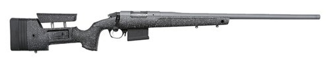 Bergara HMR PRO .450 Bushmaster, 20" Threaded Barrel, Bergara HMR Molded Mini-Chassis, Gray/Black, 5rd