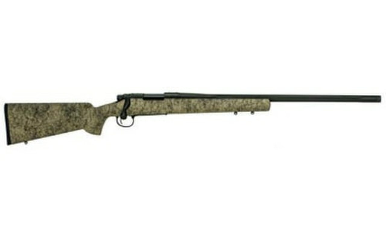 Remington 700 Gen 2 6.5 Creedmoor, 24" 5-R Black Cerakote Fluted Barrel, Sand Color HS Stock, X-Mark Pro Trigger