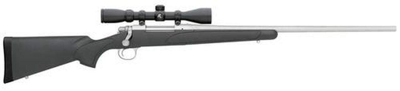 Remington 700 ADL with Scope Bolt 308 Win/7.62mm 24" SS Barrel Synthetic Black Stock 4rd