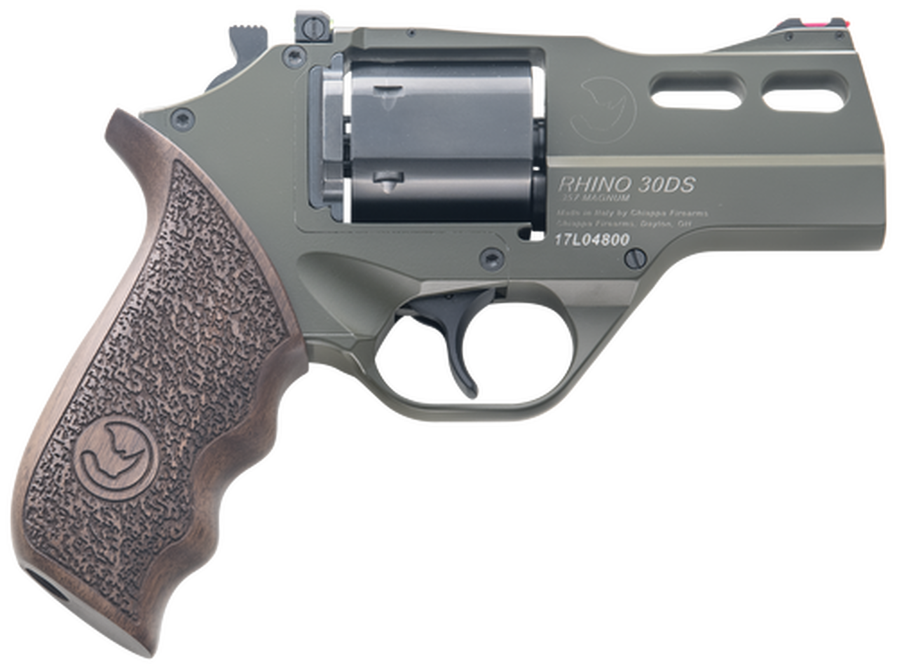 Chiappa Rhino 30SAR, CA Legal, .357 Mag, 3", 6rd, SAA, Walnut, OD Green