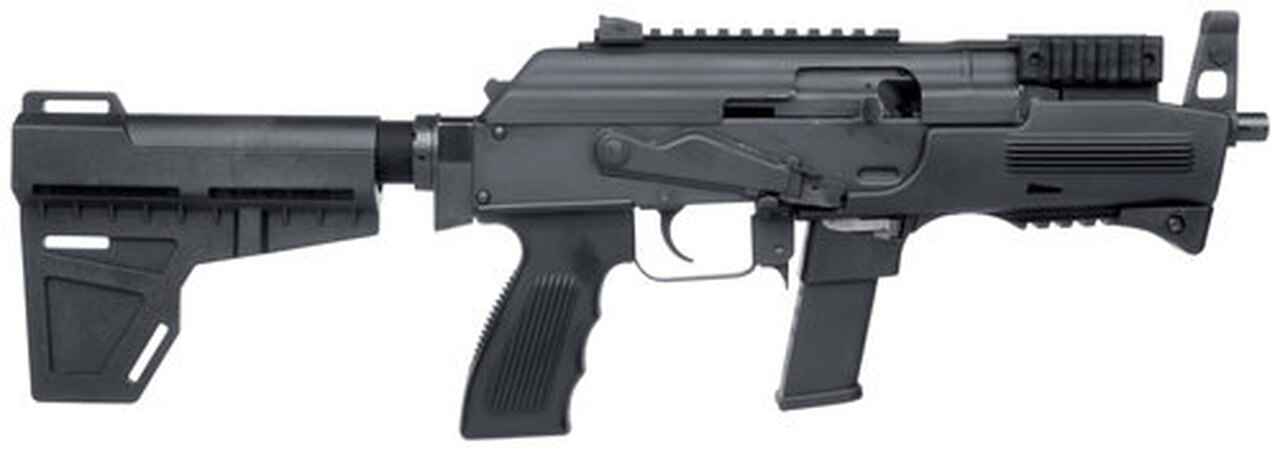 Charles Daly PAK9 9mm 6.3" Barrel Glock Mag, Brace, 10rd Mag