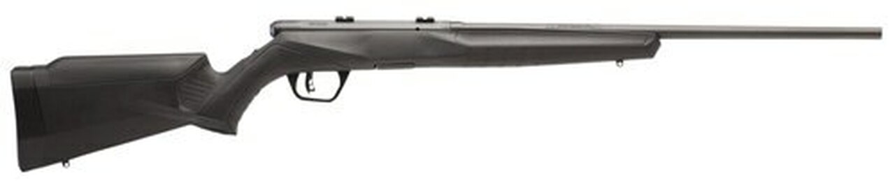 Savage B22 F .22 LR, 21" Barrel, Synthetic Black Stock, Carbon Steel, Blued, Left-Handed, 10rd