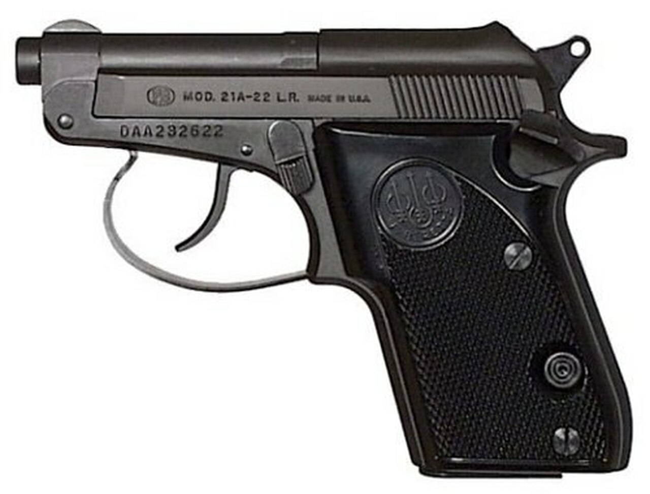 Beretta Model 21 Tip Up 22 LR, 2.4" Barrel, 7rd Mag, Matte Black