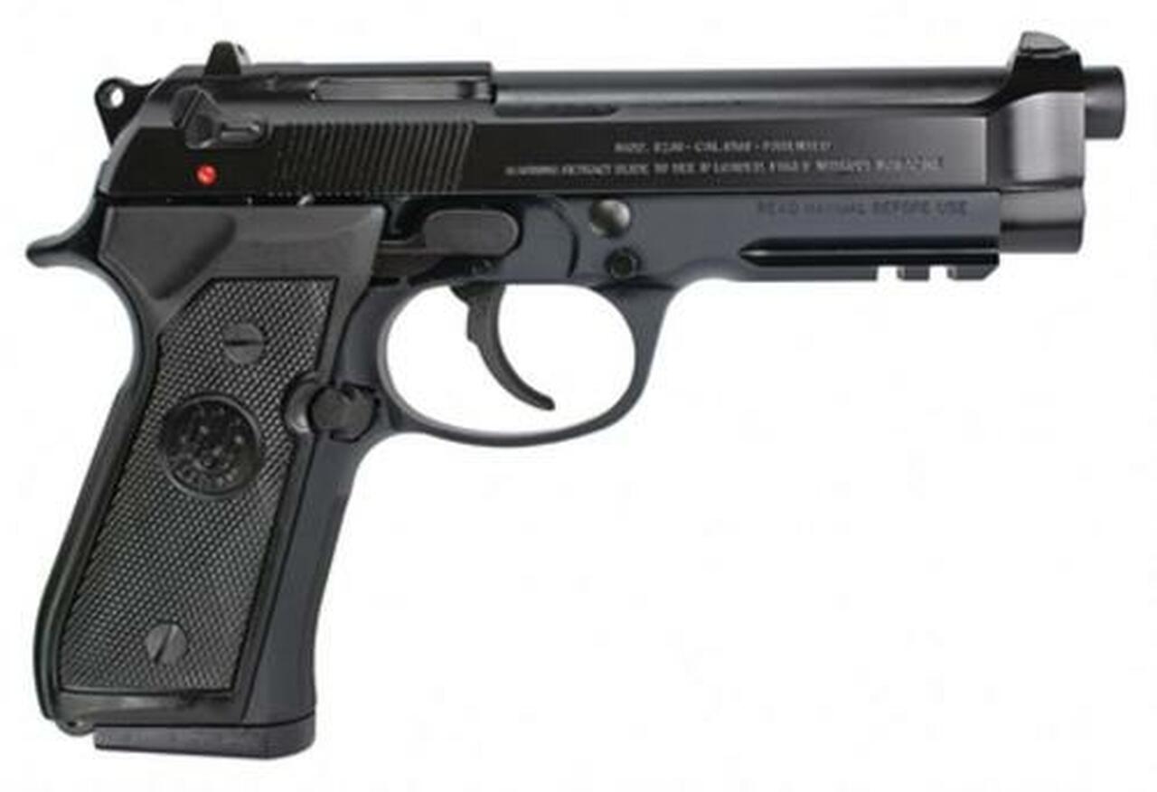 Beretta, 92A1, Semi-Automatic Pistol, DA/SA, Full Size, 9mm, 4.9" Barrel, Alloy Frame, Blue Finish, Plastic Grips, 3-Dot Sights, 3 Magazines, 17 Rounds