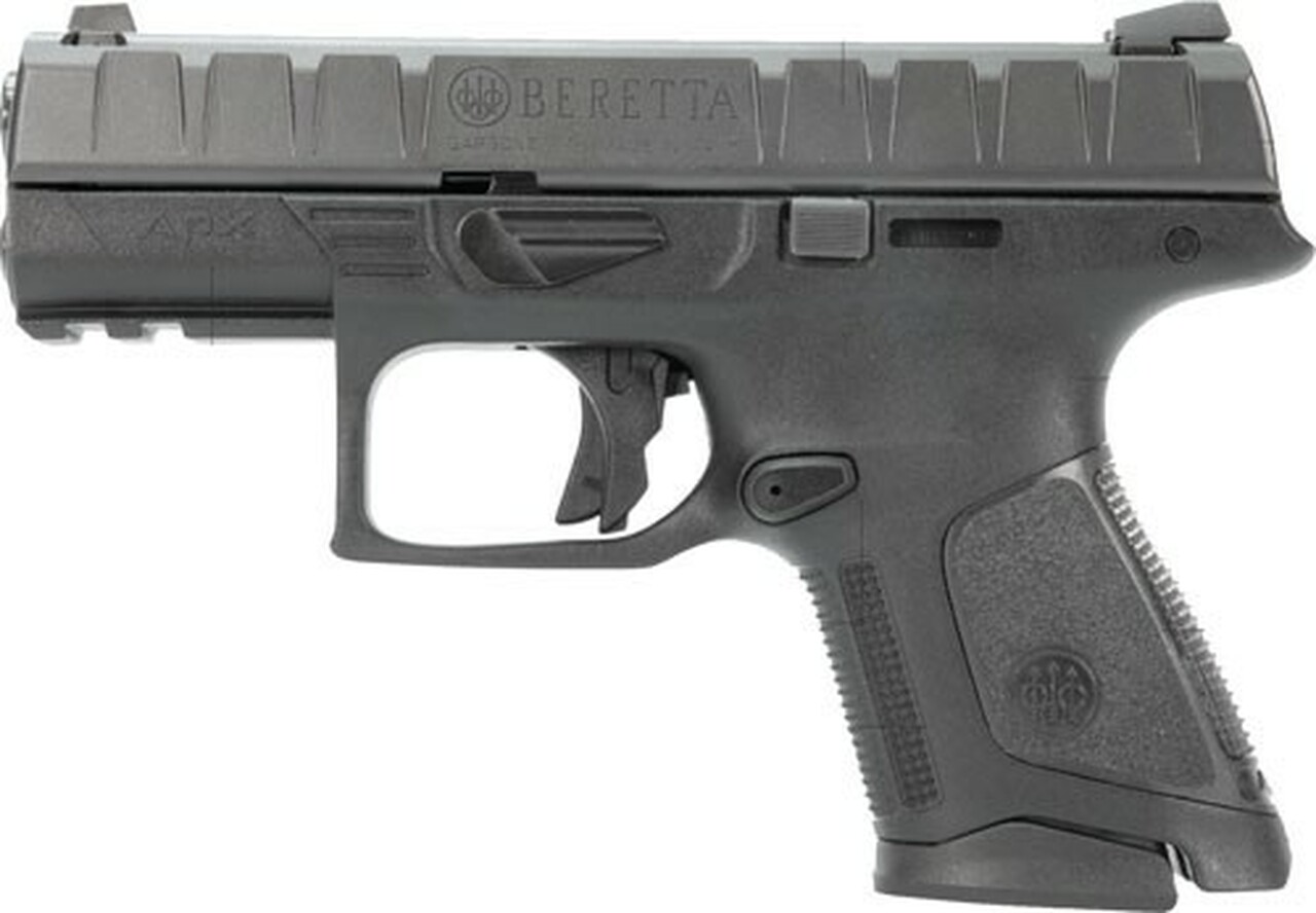 Beretta APX Compact 9mm, 3.7" Barrel, Fixed Sights, Black, 13rd