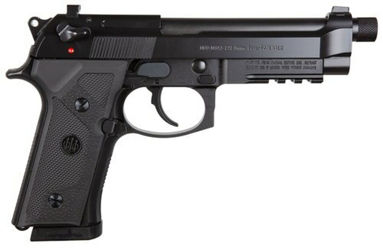 Beretta M9A3, 9mm, Type G, Italy, 5.2" Threaded Barrel, 10rd, Black