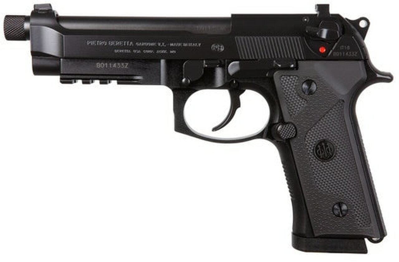 Beretta M9A3 Type G, Italy, 9mm, 5.2" Threaded Barrel, 17rd, NS, Black