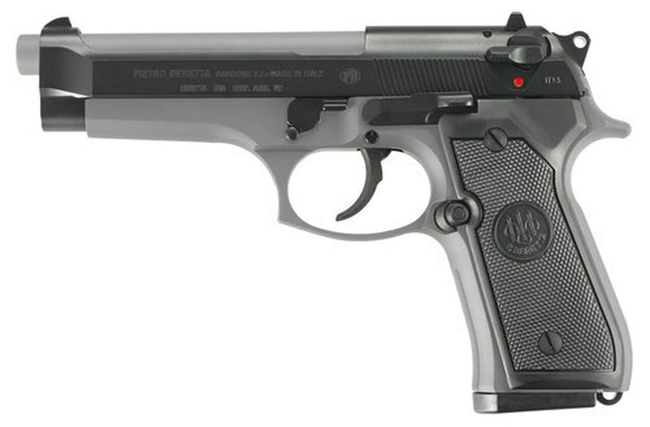 Beretta 92, 9mm, 4.9" Barrel, 10rd, Decocker, Sniper Gray