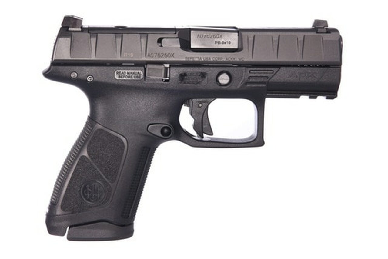 Beretta APX Centurion RDO 9mm, 3.7" Barrel, Black, Fixed Sights, 15rd