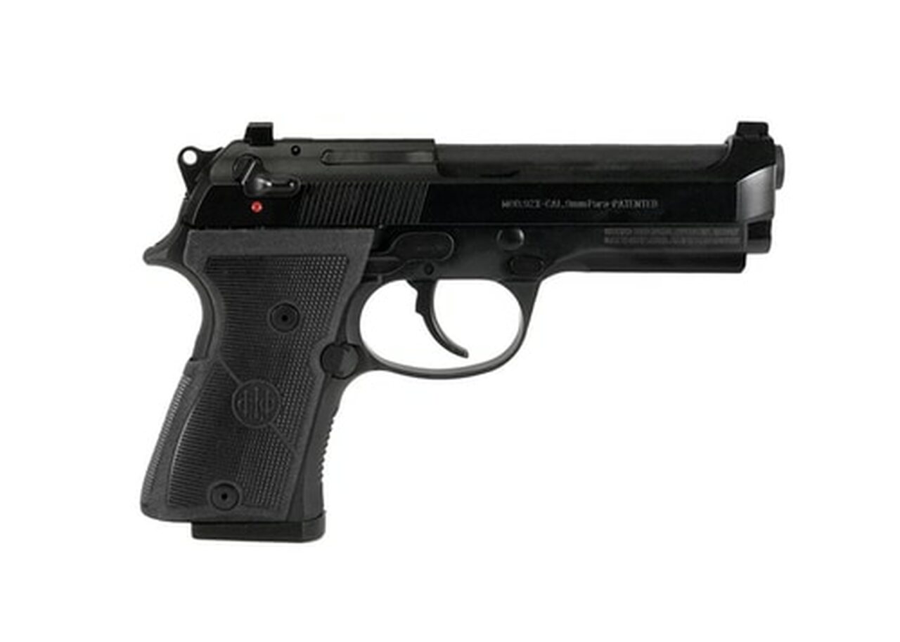 Beretta 92X Compact 9mm, 4.3" Barrel, Classic Dust Cover, Decock-Only, Black, 10rd