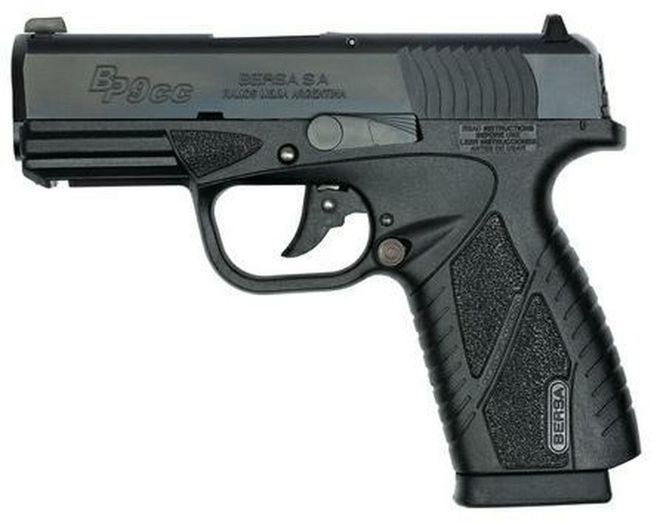 Bersa BPCC Conceal Carry 9MM 3" Barrel, Rail &amp; 2x 8 Rd Mags