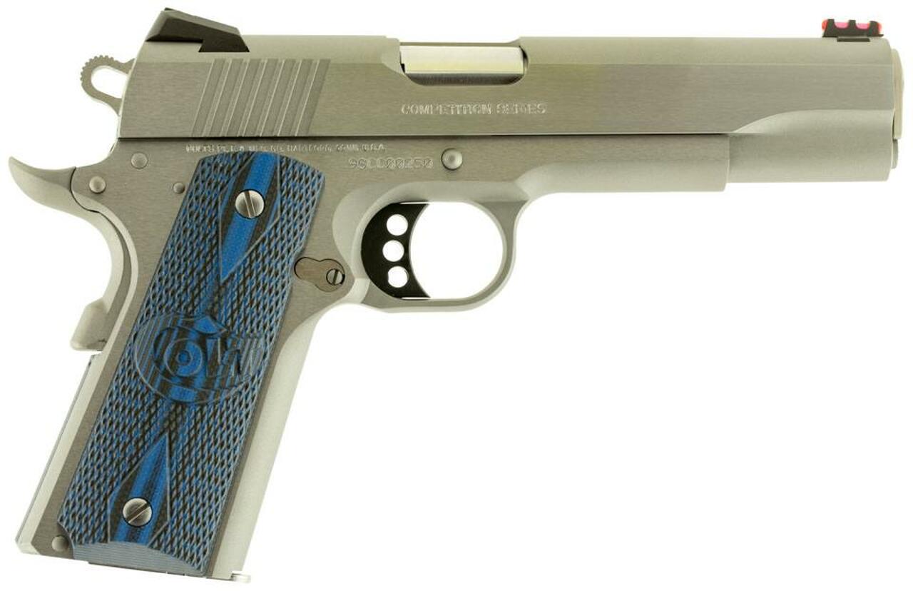 Colt Competition Govt 1911 38 Super 5" Natl Match Barrel G10 Grips 8rd Mag