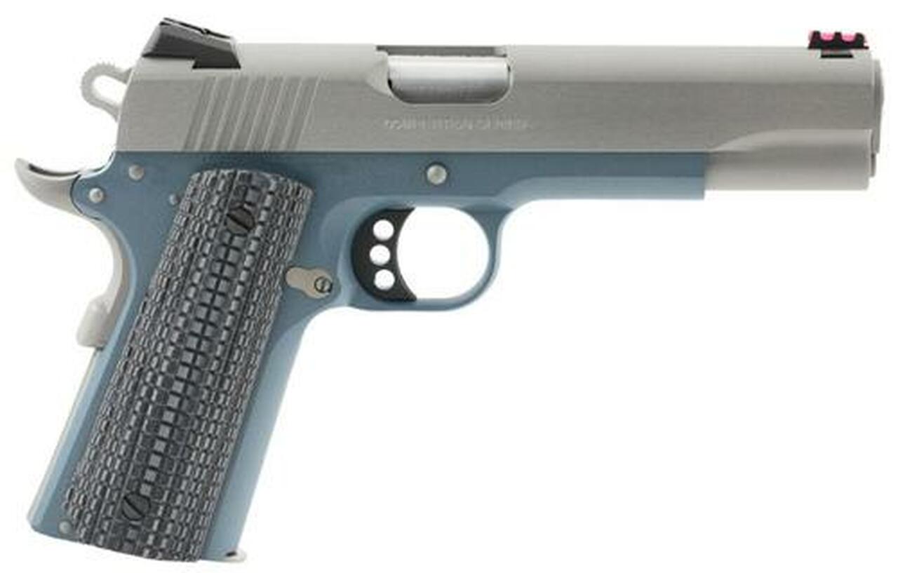 Colt 1911 Competition 70 Series 9mm 5" Barrel Blue G10, Logo Grip 9rd Mag