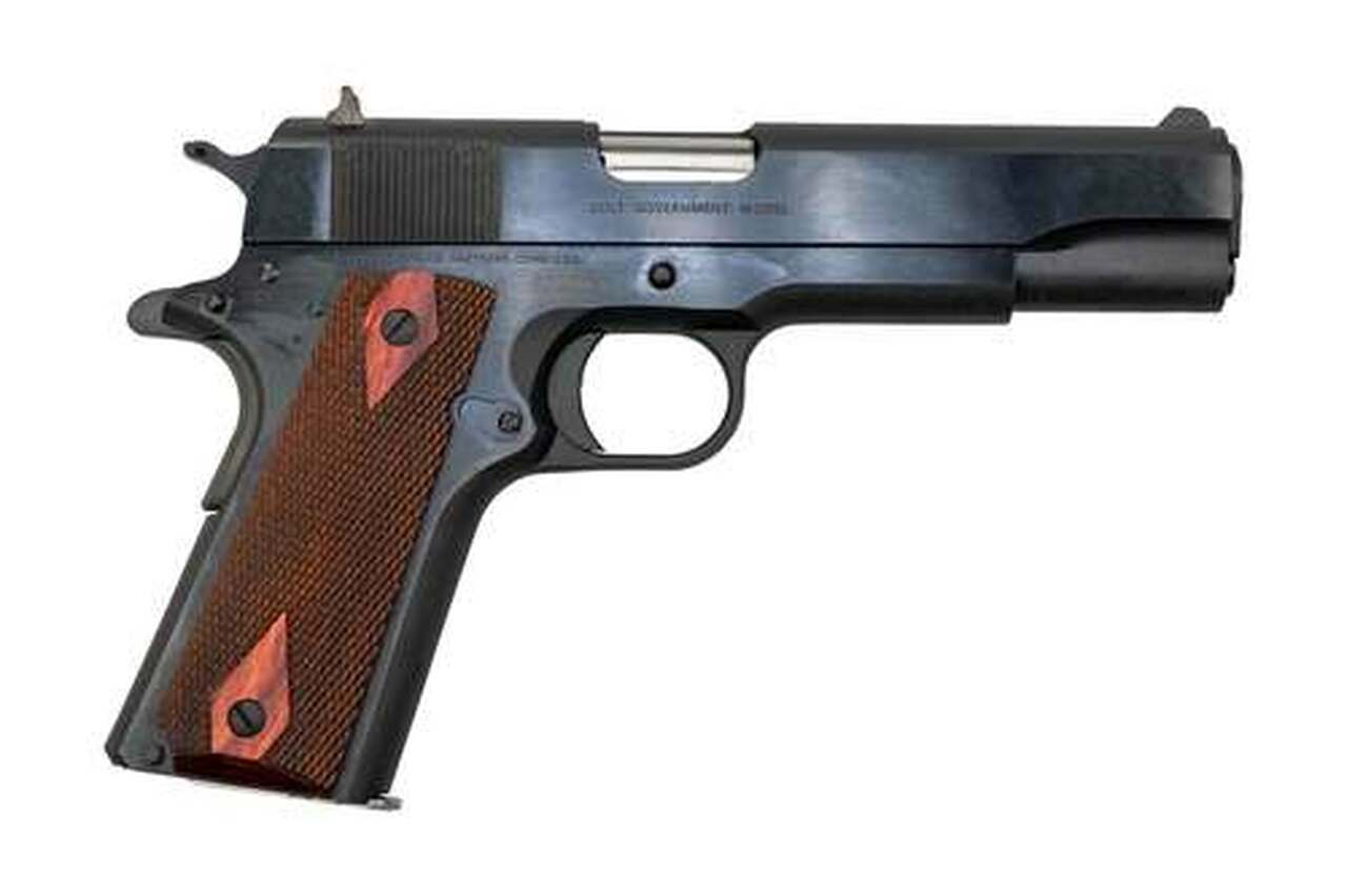 Colt 1911 Government .38 Super, 5" Barrell, Wood Grips, Blued, 9rd