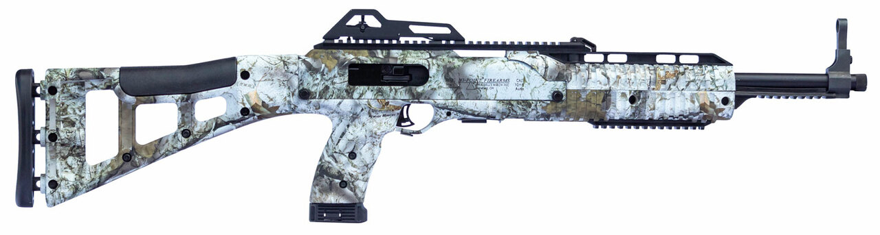 Hi-Point 4595TS .45 ACP, 17.50" Barrel, Mothwing Winter Mimicry, Skeletonized Stocked Stock, 9rd