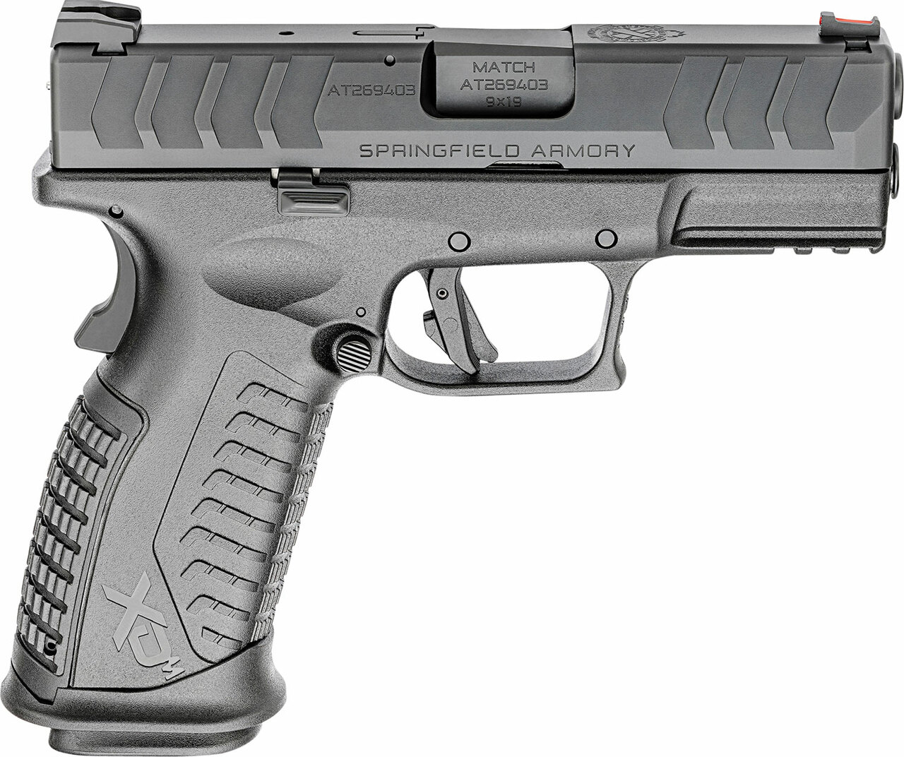 Springfield XDM Elite Compact 9mm, 3.8" Barrel, FO Front Sight, Black, 2x 20rd