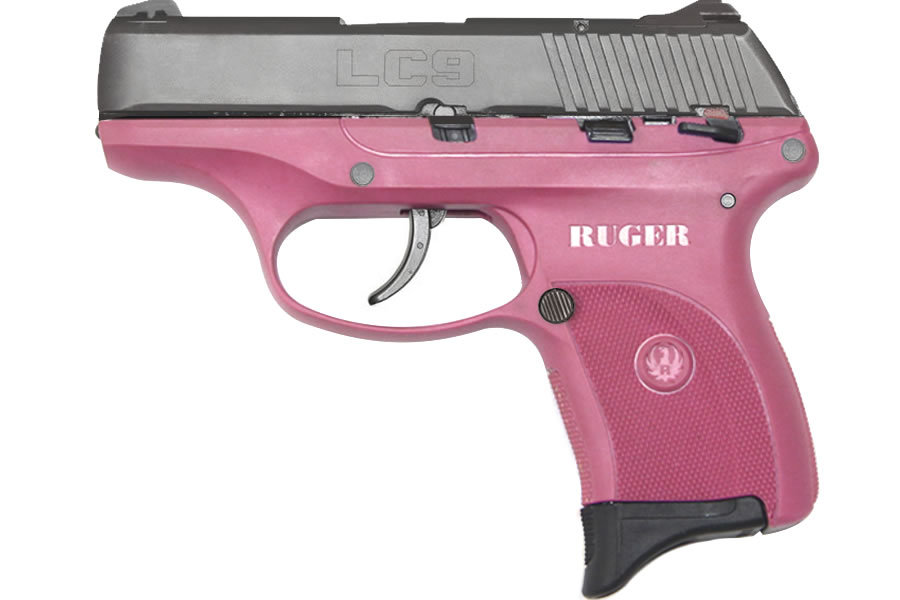 LC9 9mm Centerfire Pistol with Raspberry Grip Frame