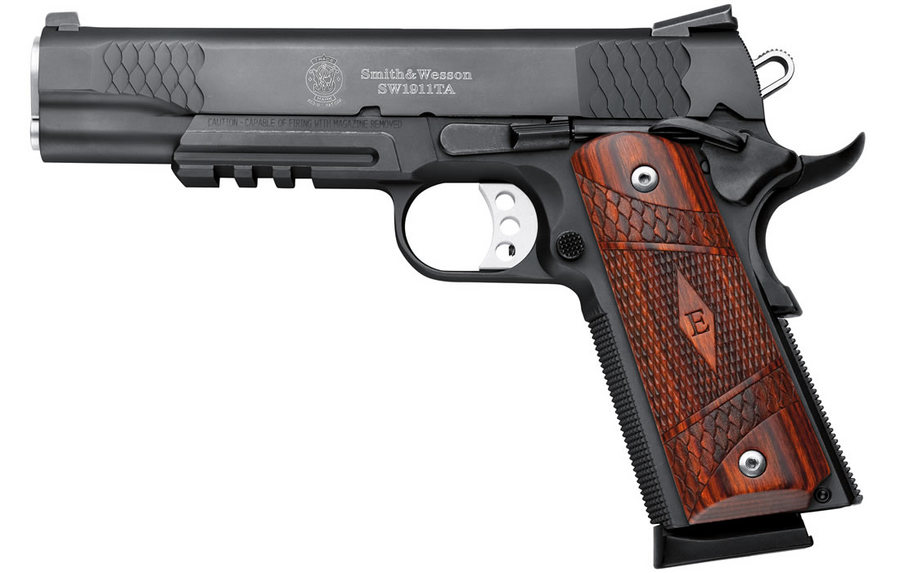 SW1911TA E-Series 45 ACP Centerfire Pistol with Tactical Rail