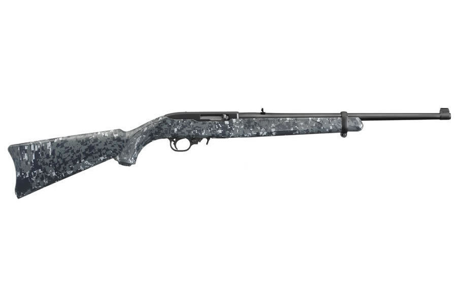 10/22 Exclusive 22 LR Autoloading Rifle with Navy Blue Digital Camo Stock