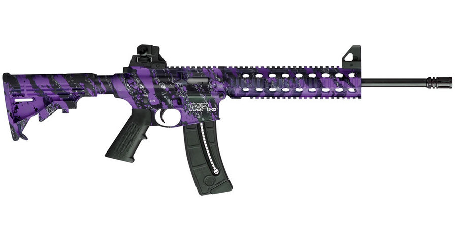 MP15-22 22 LR Purple Platinum Semi-Auto Rimfire Rifle