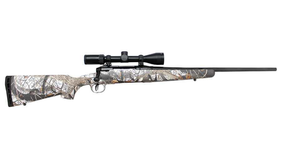 Axis II XP 223 Rem Snow Camo Bolt Action Rifle with 3-9x40 Scope