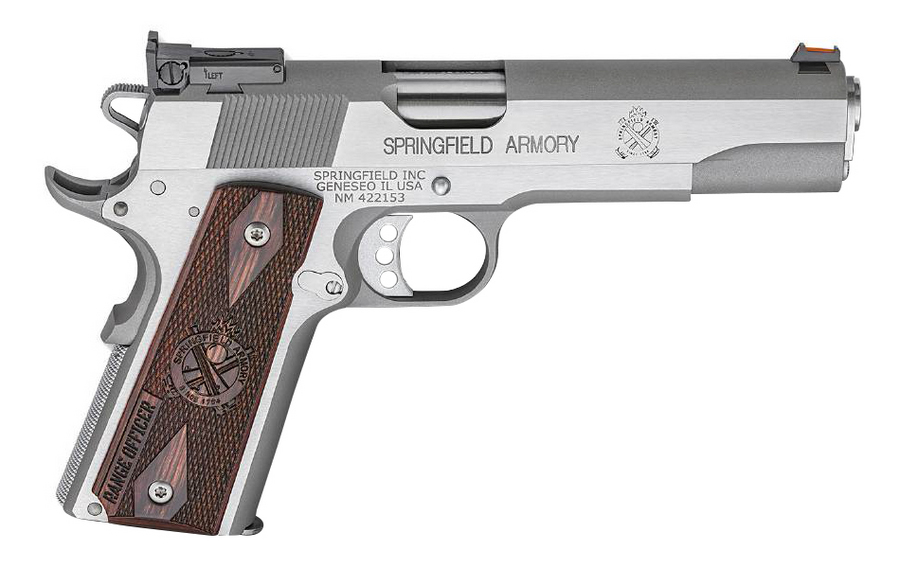 1911 Range Officer 45ACP Stainless Steel with Adjustable Target Sight