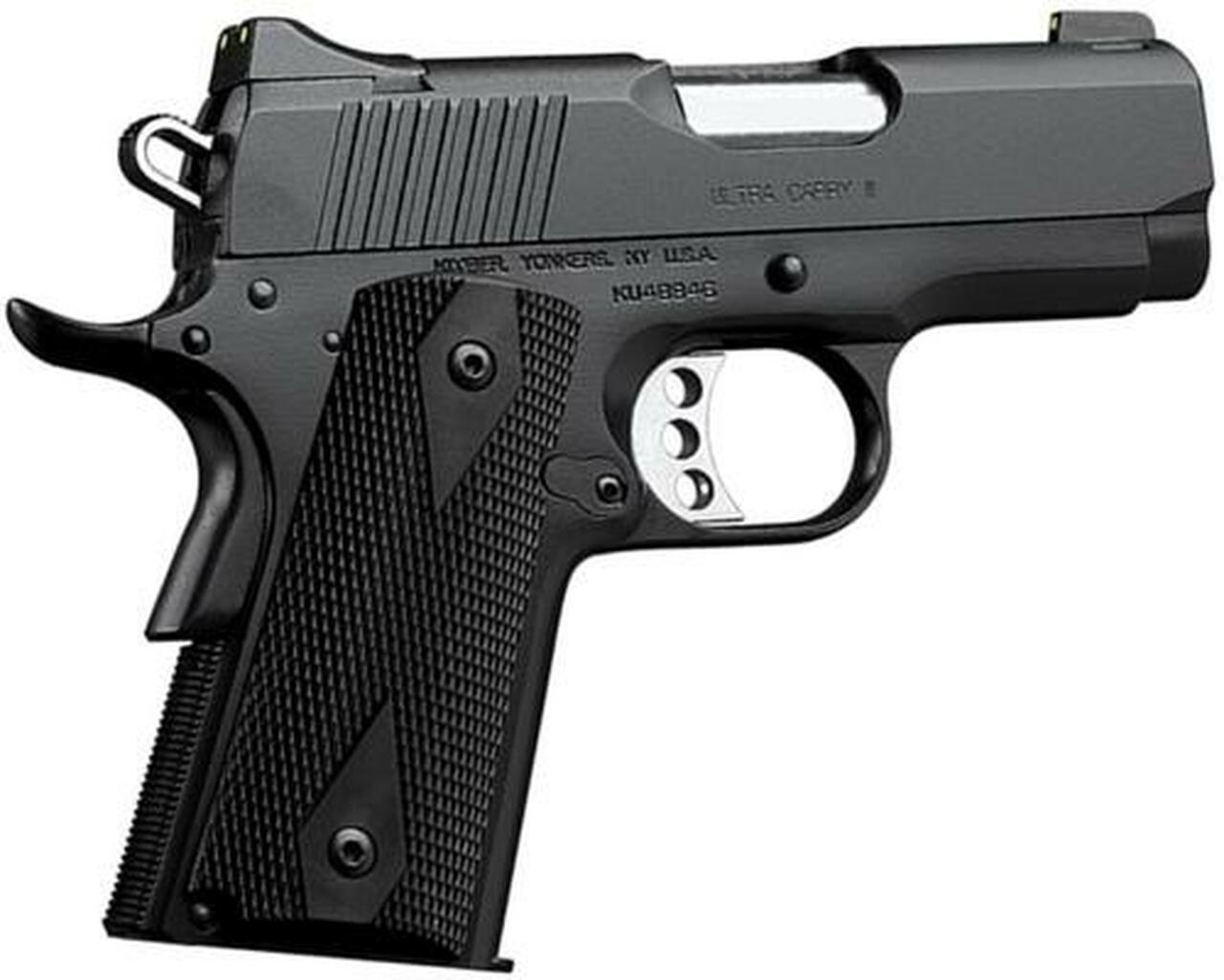 Kimber Ultra Carry II, 1911 45ACP, 3" Barrel, 7rd, Matte Black Oxide, CA Approved