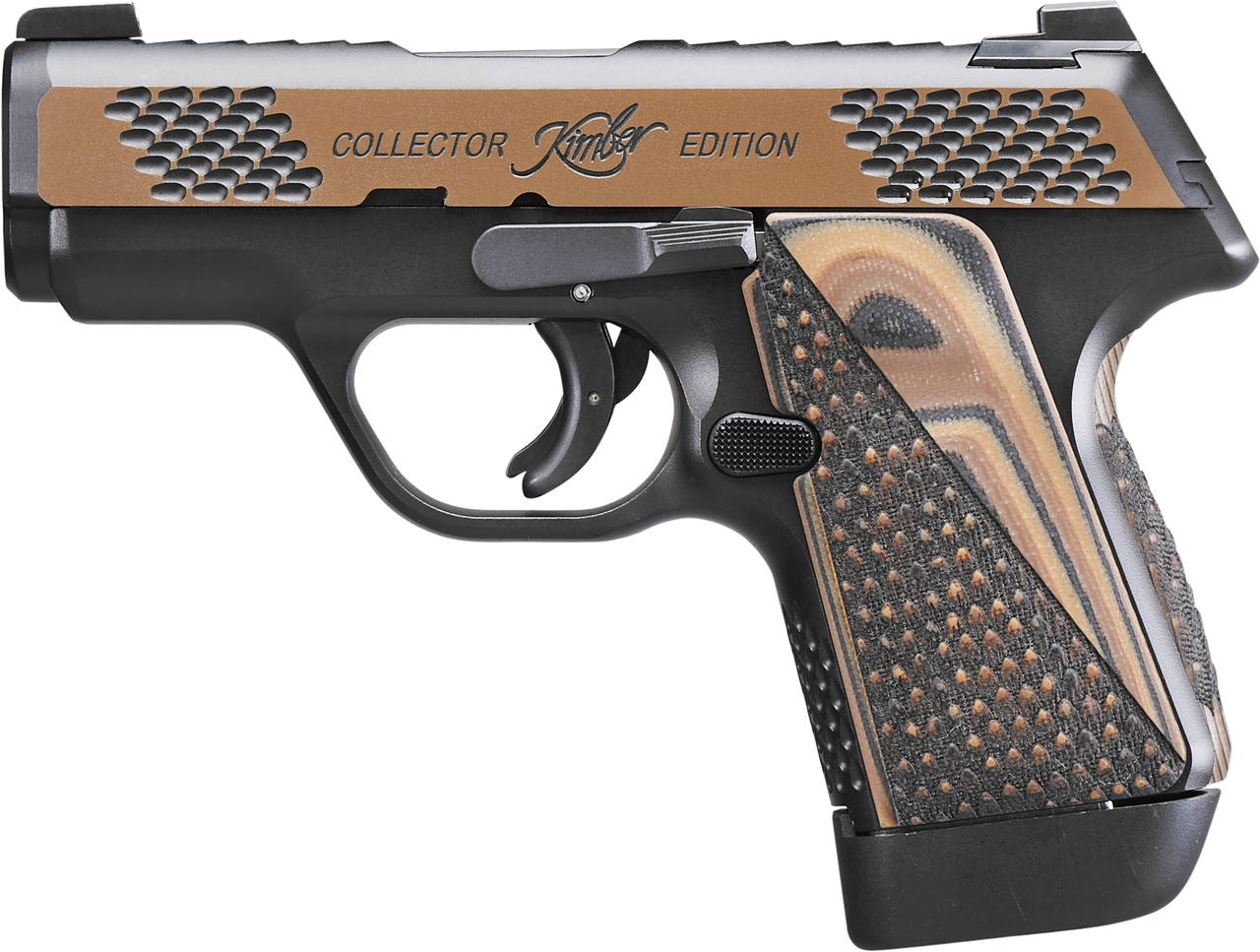 Kimber EVO SP Raptor 9mm, 3" Barrel, KimPro II/Tru-Tan, Blk/Tan G10 Grips, 7rd
