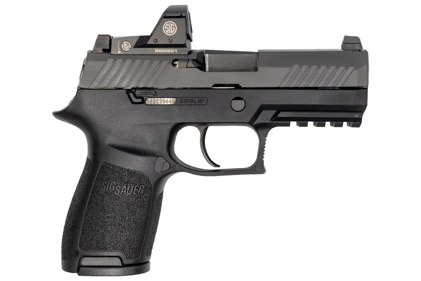 P320 Compact 9mm Striker-Fired Pistol with ROMEO1 Reflex Sight and Night Sights