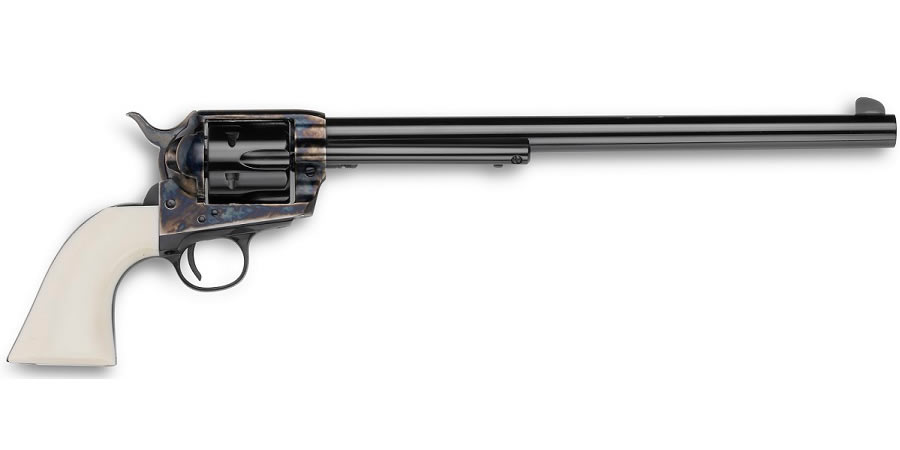 1873 Buntline 45 Colt Single-Action Revolver with 12-Inch Barrel and Ultra Ivory Grips
