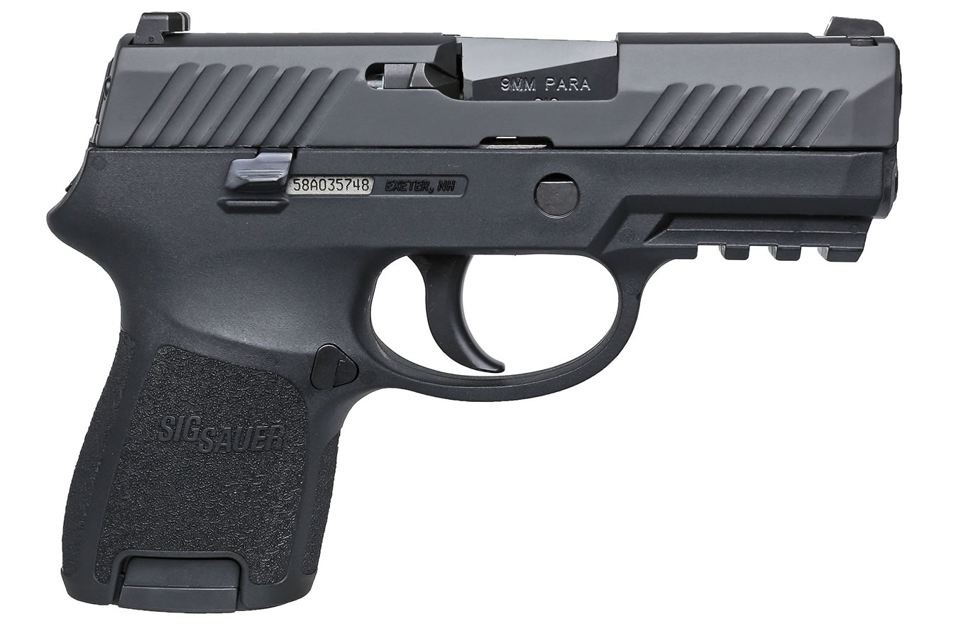 P320 Subcompact 9mm Striker-Fired Pistol with Rail