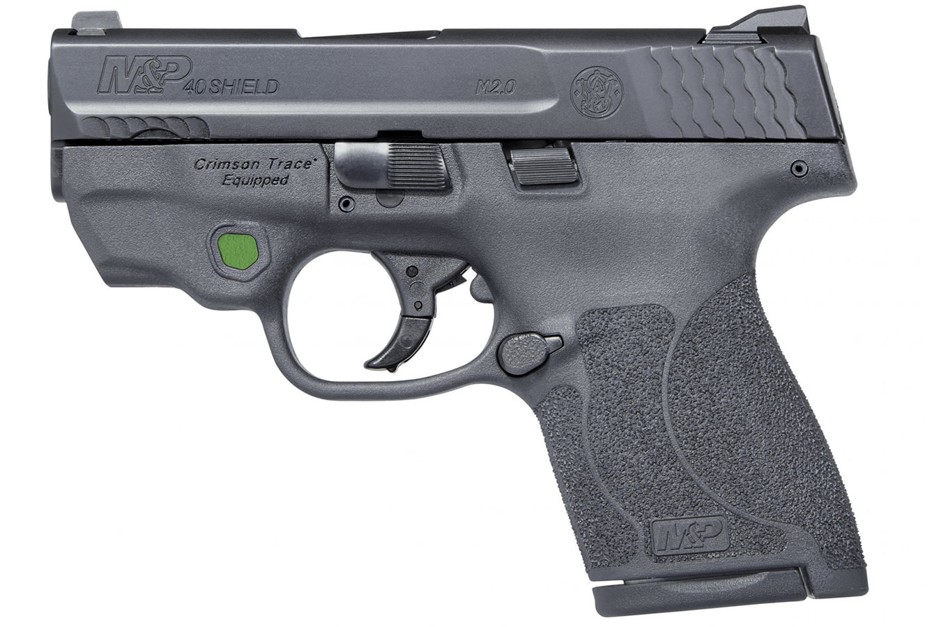 MP40 Shield M2.0 40 S&amp;W Centerfire Pistol w/ Green Crimson Trace Laser and No Thum