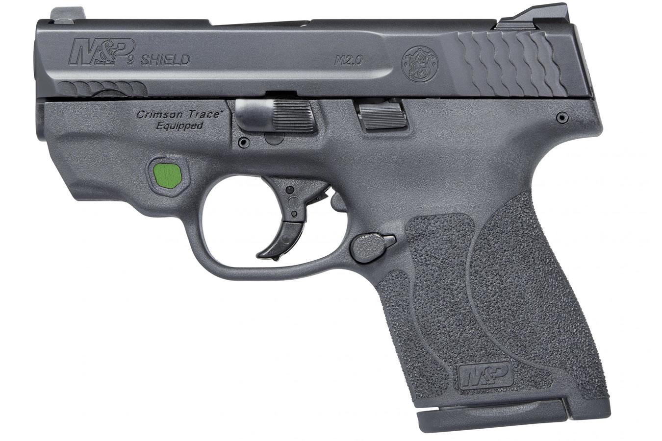 MP9 Shield M2.0 9mm Centerfire Pistol with Integrated Crimson Trace Green Laser