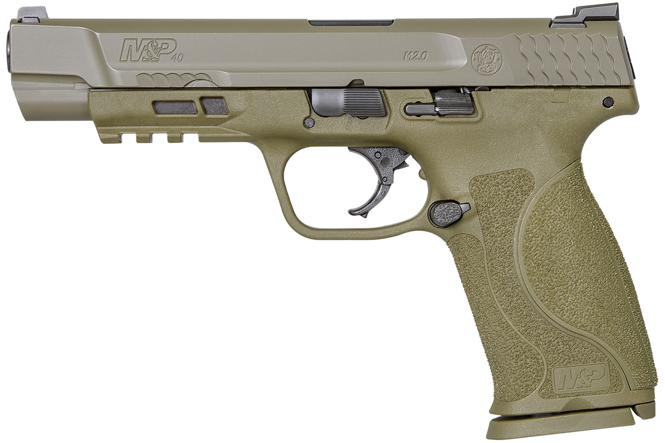MP40 M2.0 40 S&amp;W FDE Centerfire Pistol with 5-inch Barrel and No Thumb Safety