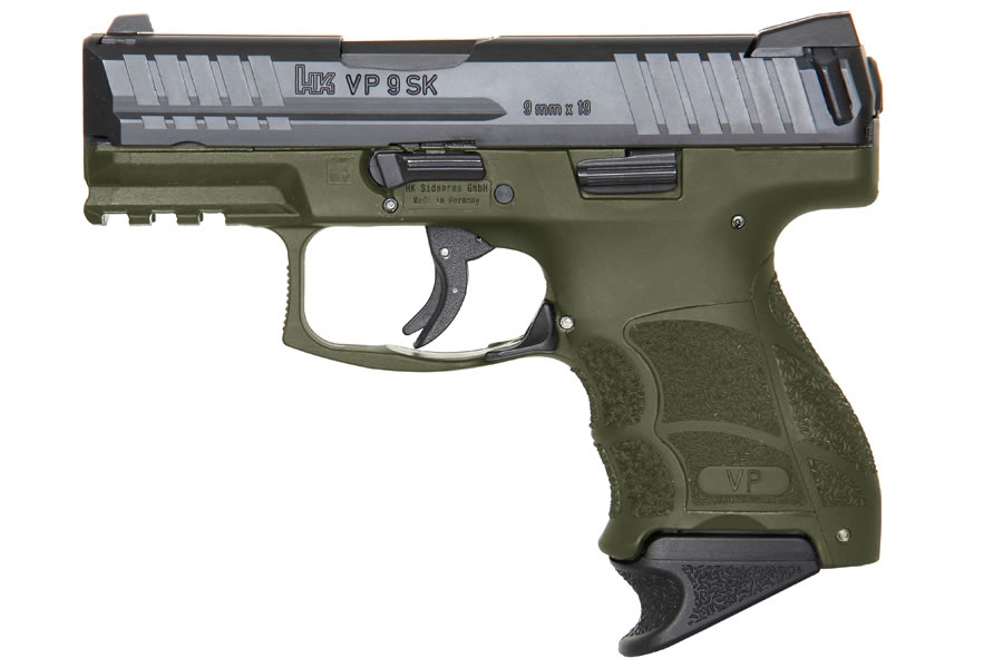 VP9SK 9mm OD Green Striker-Fired Pistol with Night Sights and 3 Magazines