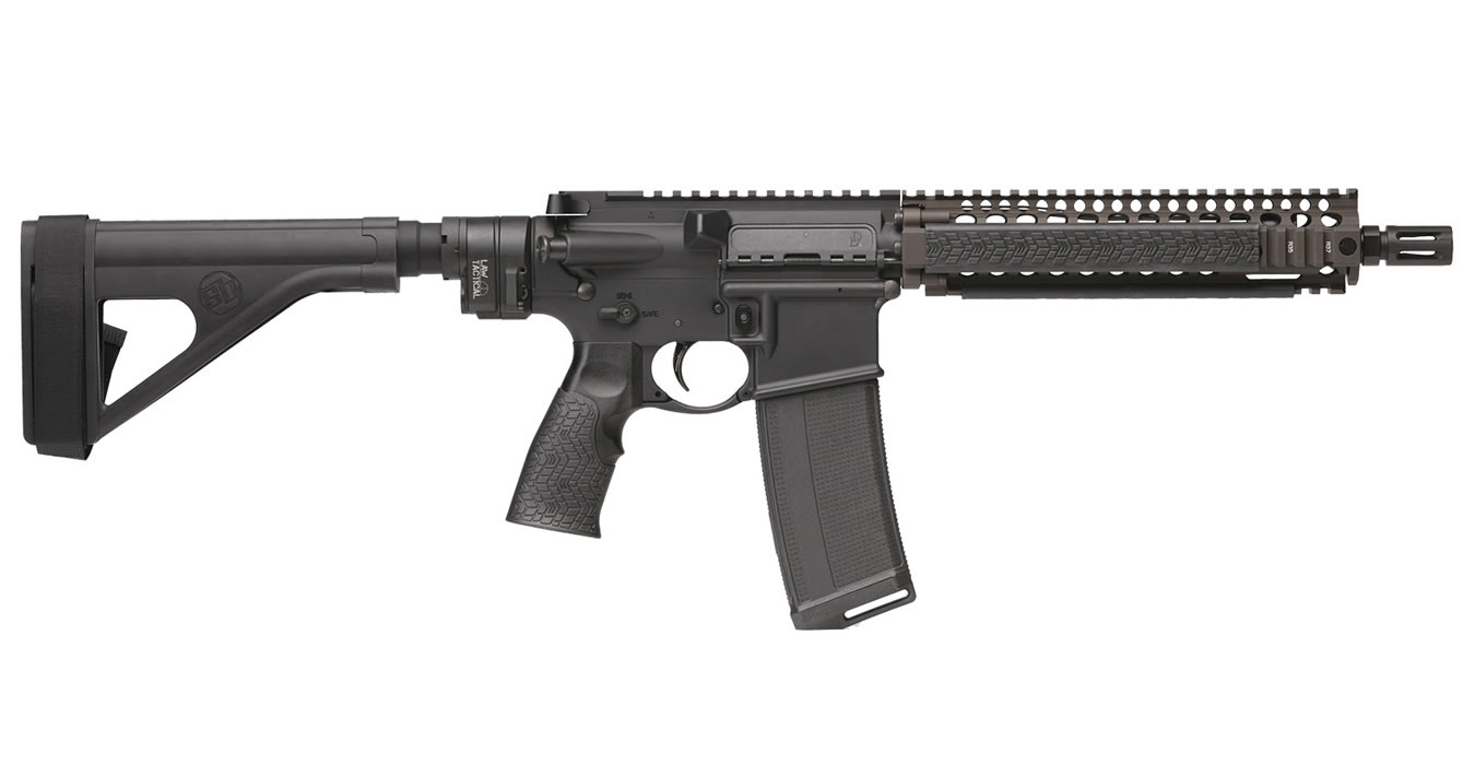 MK18 Law Tactical 5.56 NATO Pistol with Stabilizing Brace and FDE Rail
