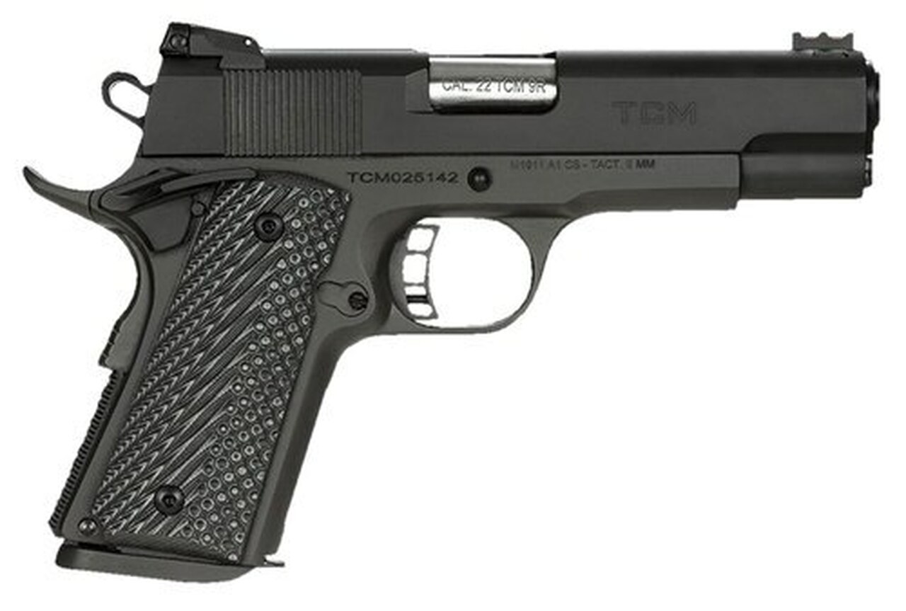 Rock Island TCM Rock Ultra CCO, 22 TCM 9R, 9mm, 4.25", 8rd, G10 Grips, Black