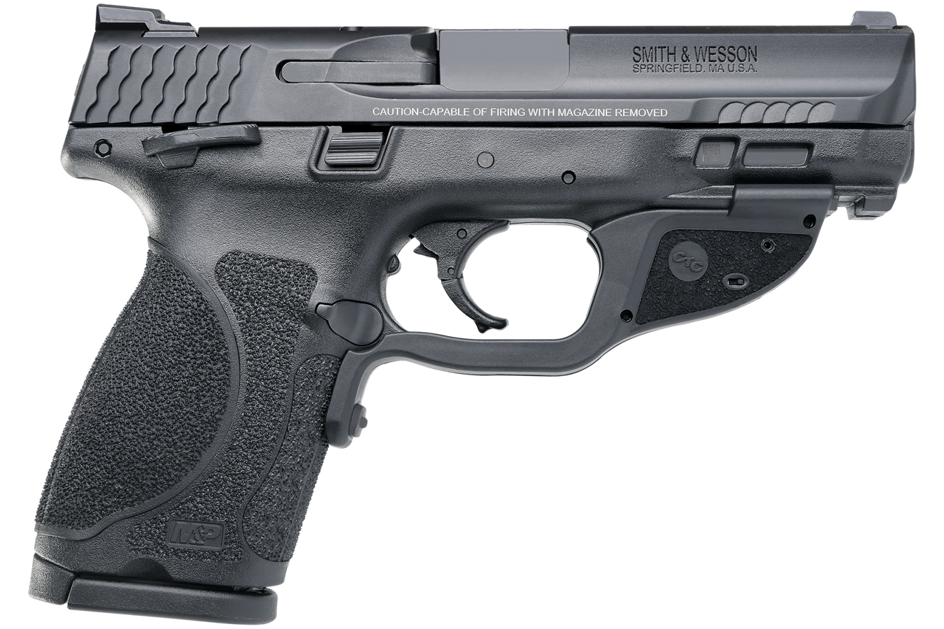 Mp40 M2 0 Compact 40 SW with Thumb Safety and Crimson Trace Green Laserguard