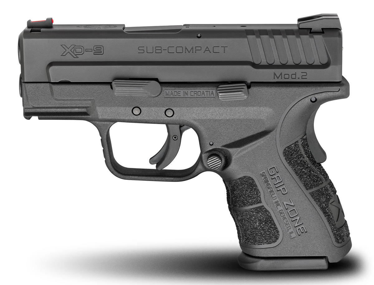 XD Mod.2 9mm Sub-Compact Black Gear Up Package with 5 Mags and Range Bag