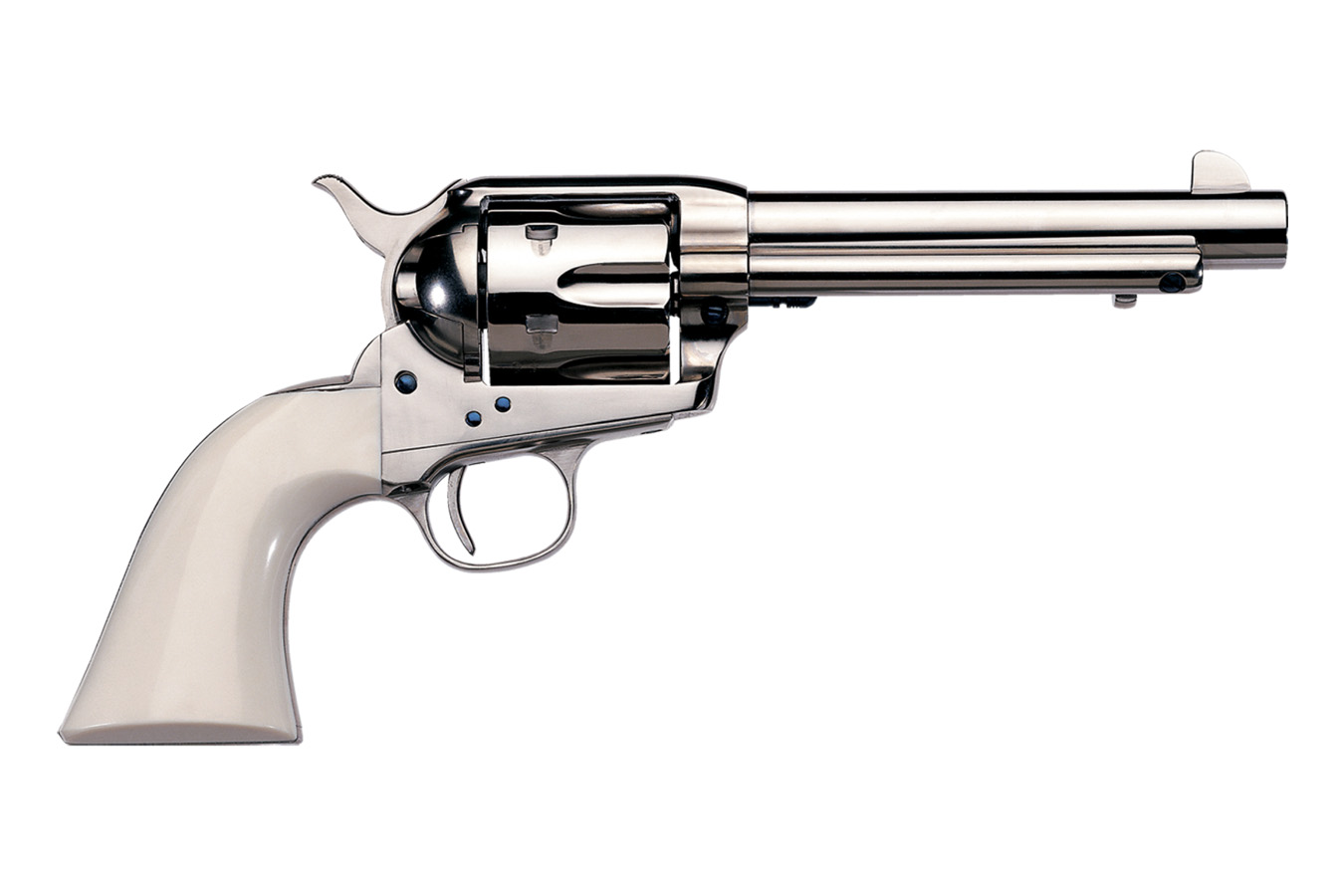 1873 Cody 45 Colt Nickel-Plated Cattleman Revolver
