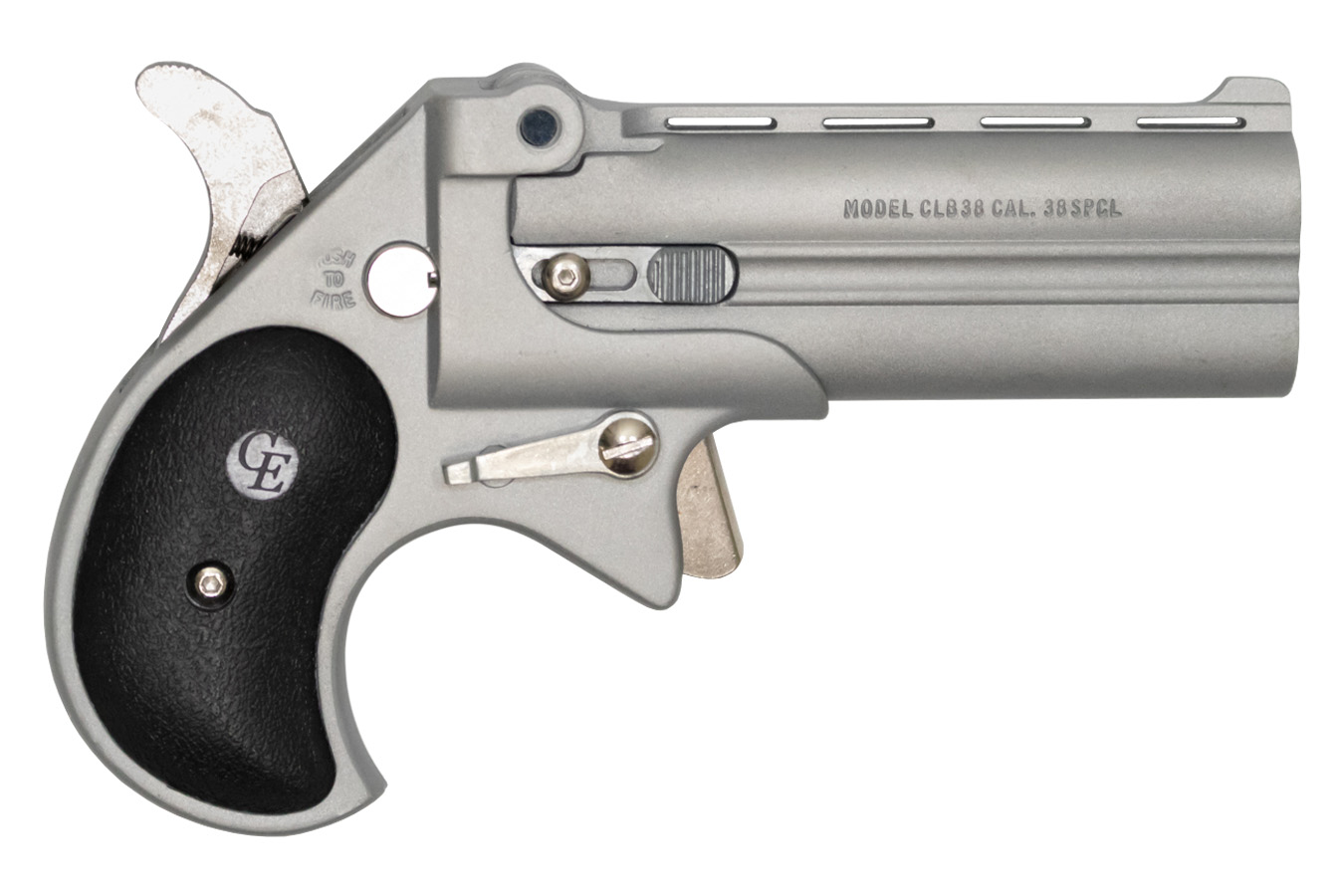 .38 Special Long Bore Derringer with Satin Cerakote Finish and Black Grips