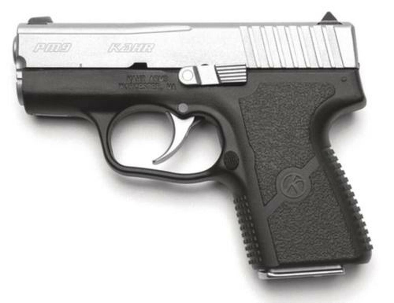 Kahr Arms PM9 DAO 9mm 3", /7+1 Black Poly Grip/Stainless, 6 rd