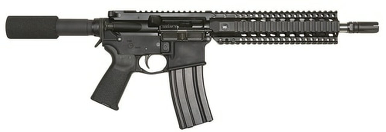 Bushmaster XM-15 Enhanced Patrolmans Pistol, .223/5.56, 10.5", 30rd, Black