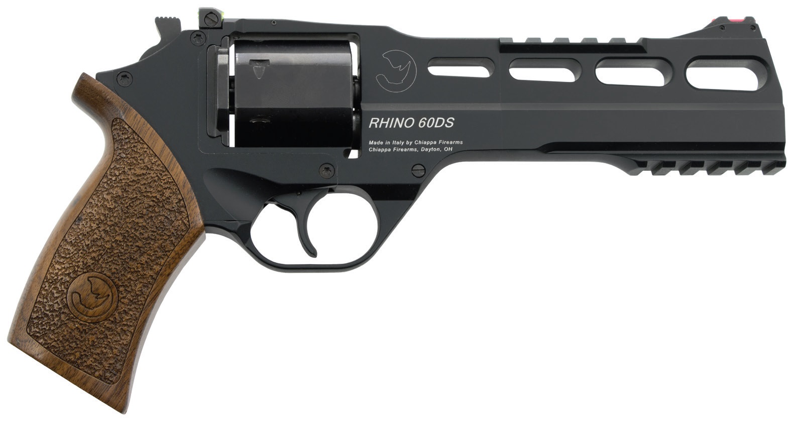 Chiappa Rhino 60 DS 10mm 6″ Revolver Walnut Grip 6rd