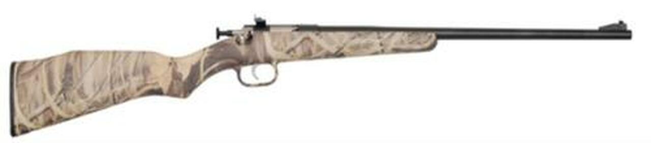 Keystone Davey Crickett Model 162 Youth 22LR 16.125" Barrel Blue Finish Mossy Oak Duck Blind Stock