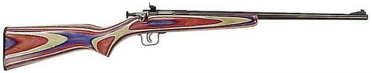 Keystone Crickett 22LR, 16.12" Red, White & Blue Laminate, PG