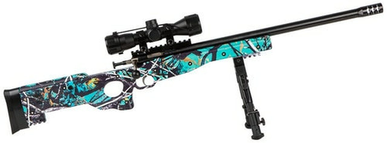 Crickett Precision
22LR, 16.125" Barrel, Synthetic Muddy Girl Stock, Blued