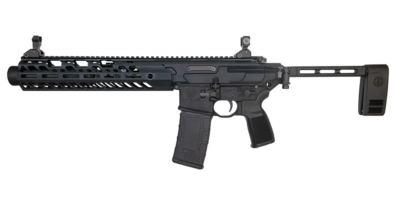 MCX Virtus Tacops 300 Blackout Pistol with PCB Brace, M-LOK Rail and Inert Train