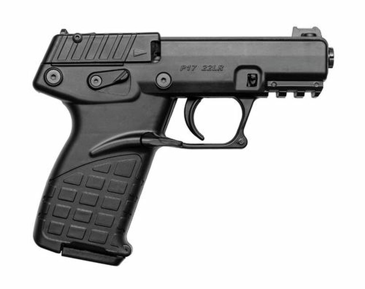 Kel-Tec P17 .22 LR, 3.93" Barrel, Fiber Optic Front Sight, Black, 16rd